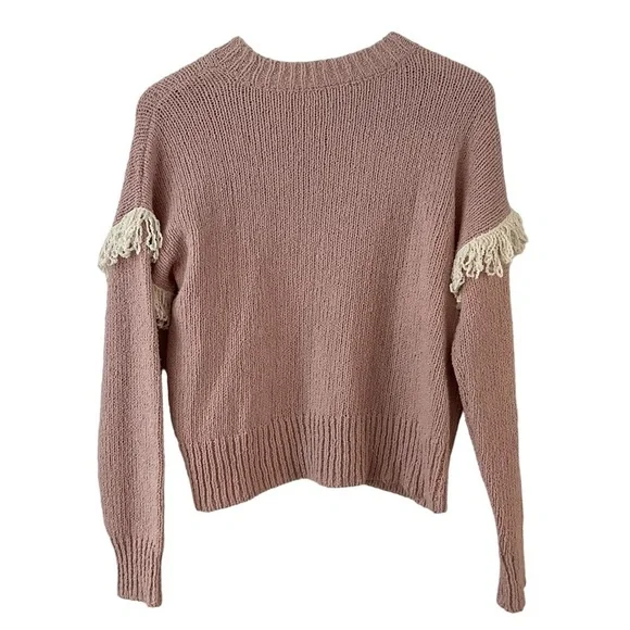 Madewell Montford Fringe Pullover Sweater, Size XS - Picture 6 of 7